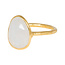Lady moonstone ring - goldplated