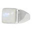 Diamond square ring - 925 zilver