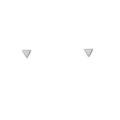 Mini triangle oorknopjes - 925 zilver