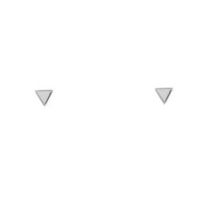 Mini triangle oorknopjes - 925 zilver