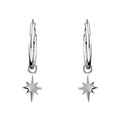 Starburst hoops - 925 zilver