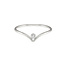 Chevron ring Glitter - 925 zilver