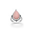 Pink drop opal ring - 925 zilver