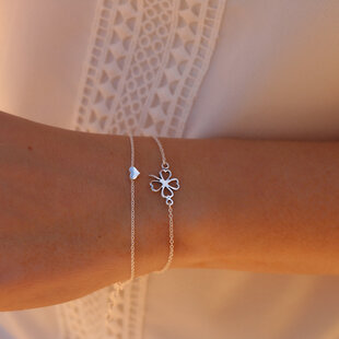 Hartjes armband - 925 zilver