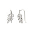 Sparkling leaf ear climbers - 925 zilver