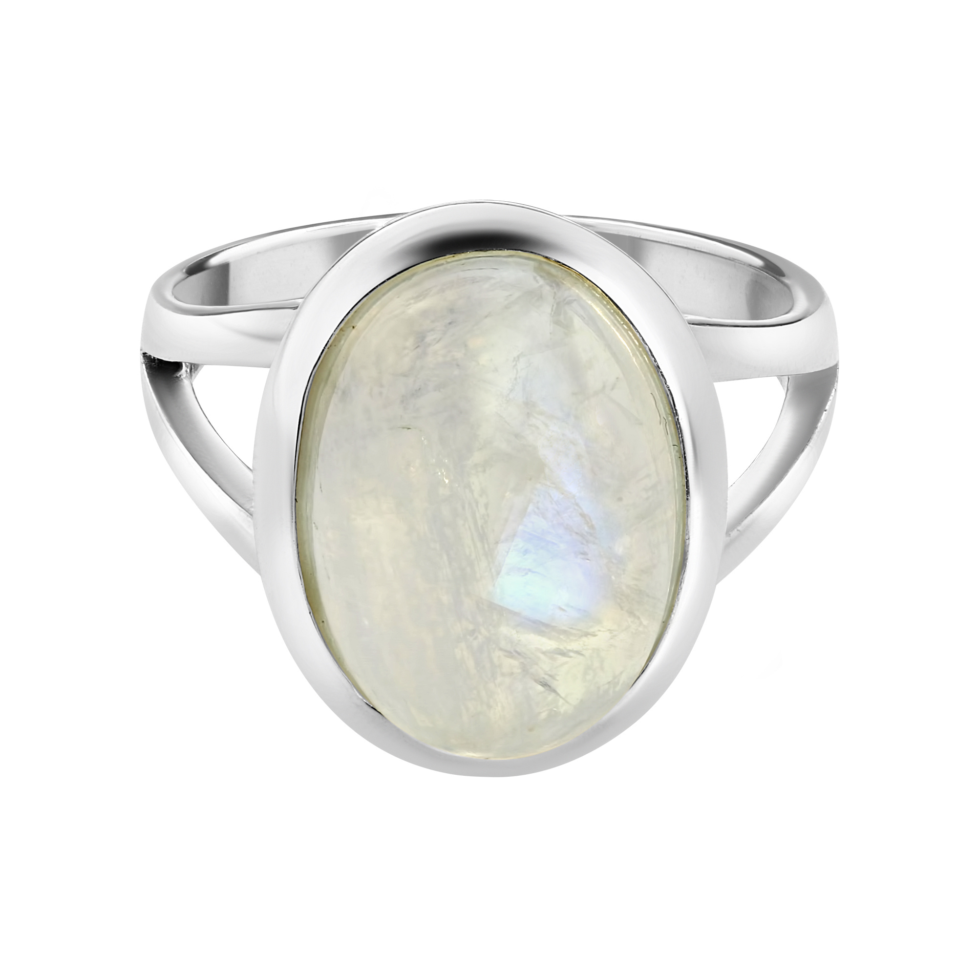 zelf analogie Desillusie Maansteen ring Bonita - 925 zilver - My Unique Style