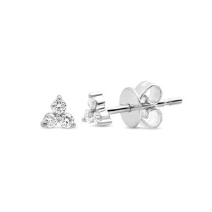 Oorknopjes Sparkling triple - 925 zilver