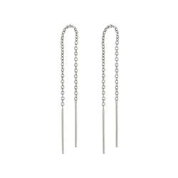Minimal threader bar earrings