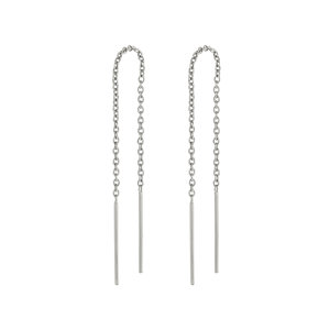 Minimal threader bar earrings