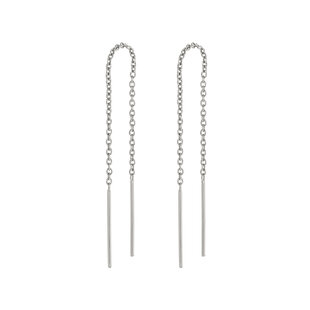 Minimal threader bar earrings