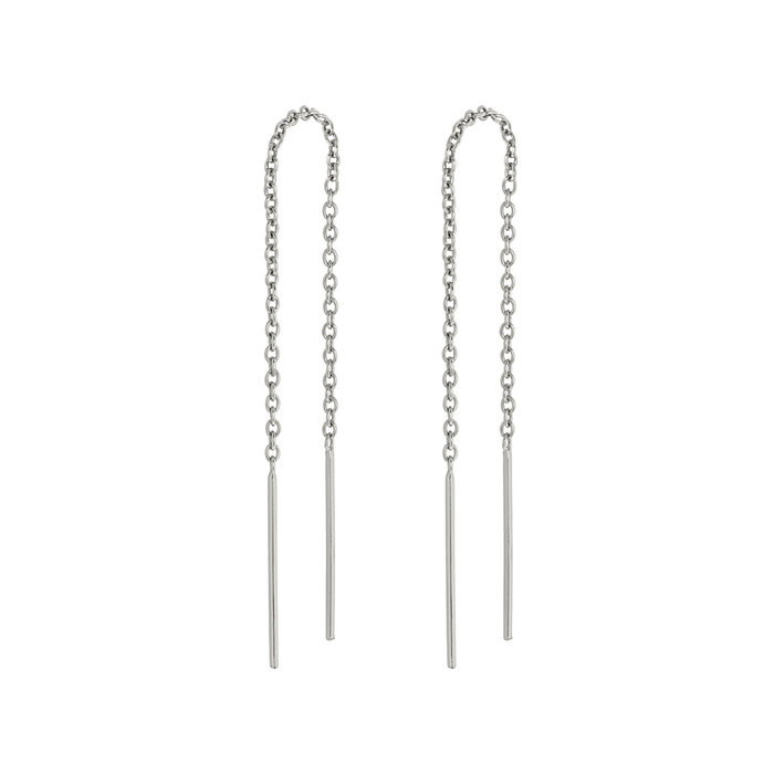 Minimal threader bar earrings