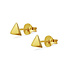 Triangle oorknopjes - goldplated