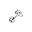 Crown Zirkonia Piercing - 925 zilver