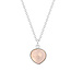 Rose Quartz Drop Necklace - 925 zilver