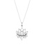 White lotus necklace - 925 zilver