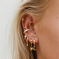 Triple earcuff - goldplated