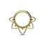 Flowery piercing - goldplated