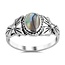 Flower Abalone ring - 925 zilver