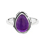 Amethyst Daisy ring - 925 zilver