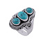 Turquoise ring Cierra - 925 zilver