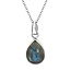 Ketting Labradorite Drop - 925 zilver