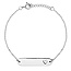 Heart Bar Bracelet - 925 zilver