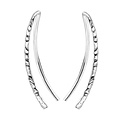 Hammered Earclimbers - 925 zilver