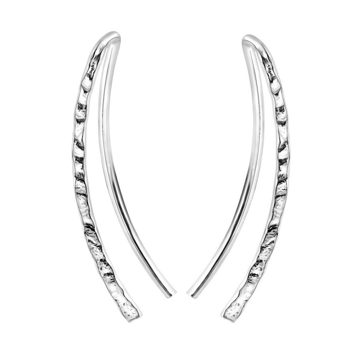 Hammered Earclimbers - 925 zilver