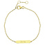 Naam armband - goldplated