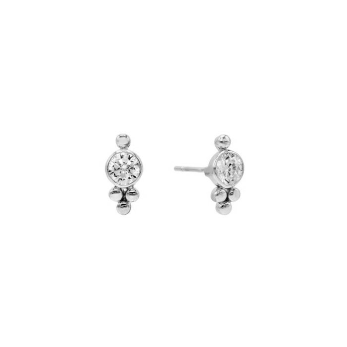 Bohemian sparkle studs - 925 zilver