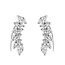 Sparkly Oval Earclimbers - 925 zilver