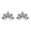 Flower Sunset studs - 925 zilver