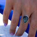 Soltar Labradorite ring - 925 zilver