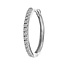 Enkele oorbel Sparkling Hoop 20 mm - 925 zilver