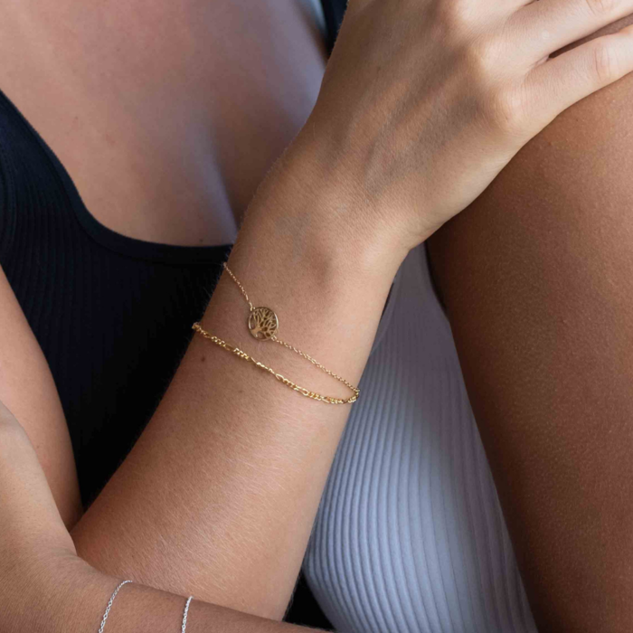 Tree of life bracelet  - goldplated