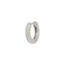 Enkele oorbel Hammered Hoop 10 mm - 925 zilver