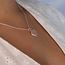 Rose Quartz Drop Necklace - 925 zilver