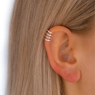 Earcuff Quatro - 925 zilver