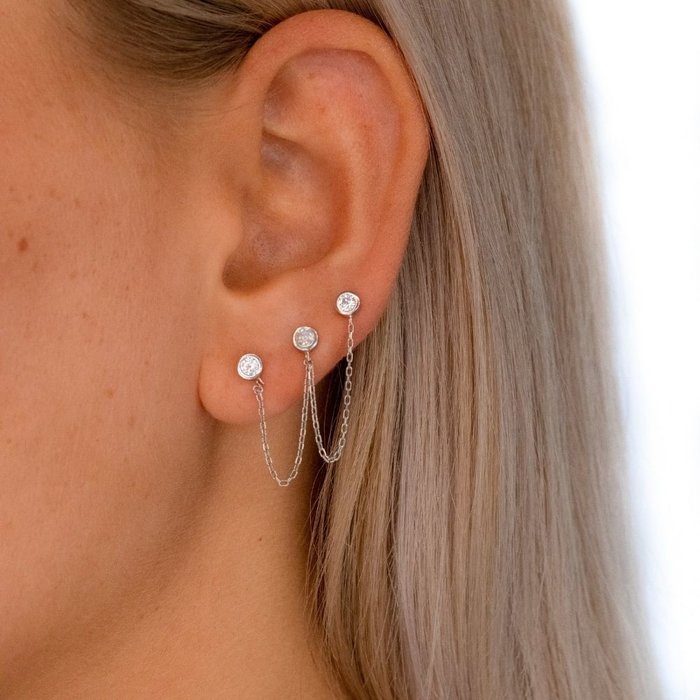 Trio studs - 925 zilver