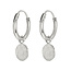 Oorringetjes circle - zilver & goldplated
