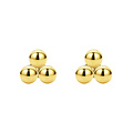 Trinity oorknopjes - goldplated