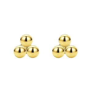 Trinity oorknopjes - goldplated