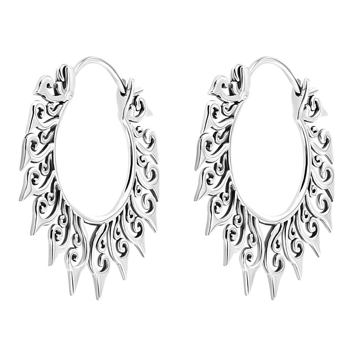 Boho Silver Hoops - 925 zilver