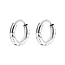 Little diamond hoops - 925 zilver