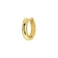 Enkele oorbel Basic Hoop 10 mm - goldplated