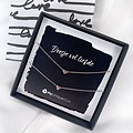 Giftbox hartjes set - 925 zilver