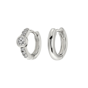 Oorbellen set zirkonia - 925 zilver