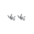Lotus oorknopjes - 925 zilver