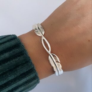 Feather Twist armband - 925 zilver