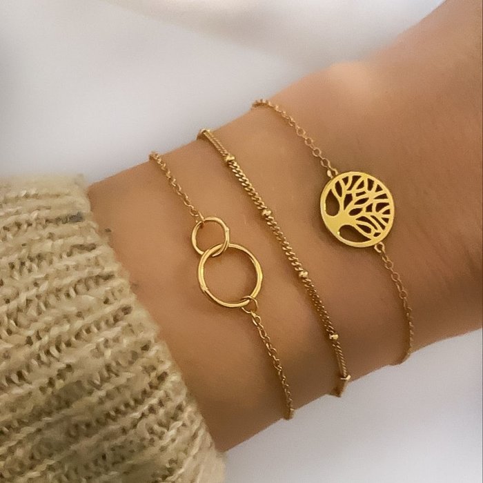 Tree of life bracelet  - goldplated